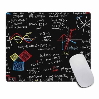 Amcove Math Desk Accessories Cute Desk Decor with Black Mousepad Office Decor