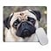 Amcove Animal Gaming Mouse Pad Custom Pug Dog Mousepad Antique Decorate Mouse Pads 95 X 79 Inch 240mmX200mmX3mm