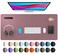 Aothia Leather Desk Pad Protector Mouse Pad Office Desk Mat NonSlip PU Leather Desk Blotter Laptop Desk Pad Waterproof Desk Writing Pad for Office and Home Dark Pink36 x 17