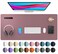Aothia Leather Desk Pad Protector Mouse Pad Office Desk Mat NonSlip PU Leather Desk Blotter Laptop Desk Pad Waterproof Desk Writing Pad for Office and Home Dark Pink36 x 17