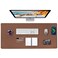 Zakia Desk Mat Wireless Charging Mouse Pad Large 32x16 Journey Desk Pad Mat with Wireless Charger Waterproof Leather Computer Mat with Phone Charger Mousepad NonSlip for Keyboard and Mouse