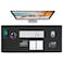 Zakia Desk Mat Wireless Charging Mouse Pad Large 32x16 Journey Desk Pad Mat with Wireless Charger Waterproof Black Leather Computer Mat with Phone Charger Mousepad NonSlip for Keyboard and Mouse
