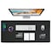 Zakia Desk Mat Wireless Charging Mouse Pad Large 32x16 Journey Desk Pad Mat with Wireless Charger Waterproof Black Leather Computer Mat with Phone Charger Mousepad NonSlip for Keyboard and Mouse