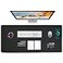 Zakia Desk Mat Wireless Charging Mouse Pad Large 32x16 Journey Desk Pad Mat with Wireless Charger Waterproof Black Leather Computer Mat with Phone Charger Mousepad NonSlip for Keyboard and Mouse