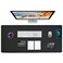 Zakia Desk Mat Wireless Charging Mouse Pad Large 32x16 Journey Desk Pad Mat with Wireless Charger Waterproof Black Leather Computer Mat with Phone Charger Mousepad NonSlip for Keyboard and Mouse