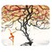 Qien BaiSei Gaming Mousepad Rectangle Mouse MatPad Office Gaming Accessory Orange Polyester