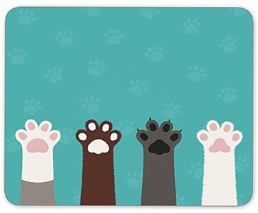Qien BaiSei TuMeimei NonSlip Rubber Cute Animal Hands Mouse Pad