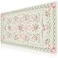 HAOCOO Cute Floral Desk Mat Large Waterproof Mouse Pad Girly Desk Matt for Desktop 354 x 157 NonSlip Keyboard Pad Computer Mat with Stitched Edge Office Decor Home Desk Accessories Green