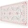 HAOCOO Pink Desktop Mat with Bow Cute Large Mouse Pad for Office NonSlip Waterproof Desk Pad for Keyboard and Mouse Floral Aesthetic Desktop Mat Girly Home Cubicle Supplies