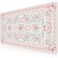 HAOCOO Pink Desktop Mat with Bow Cute Large Mouse Pad for Office NonSlip Waterproof Desk Pad for Keyboard and Mouse Floral Aesthetic Desktop Mat Girly Home Cubicle Supplies
