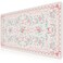 HAOCOO Pink Desktop Mat with Bow Cute Large Mouse Pad for Office NonSlip Waterproof Desk Pad for Keyboard and Mouse Floral Aesthetic Desktop Mat Girly Home Cubicle Supplies