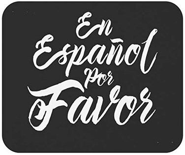 xPuffer Teacher Mousepad Teaching 9 Mousemat Spanish Teacher Gifts Maestra En Espanol Por Favor Office Poster Black Mouse Pad Computer Mouse mat