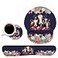 BWOOLL Keyboard Wrist Rest and Mouse Pad Wrist Support Set NonSlip PU Base Ergonomic Gaming Mousepad for Home Office Working Studying Easy Typing Pain Relief Floral Quote Funny Cows Combination