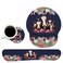 BWOOLL Keyboard Wrist Rest and Mouse Pad Wrist Support Set NonSlip PU Base Ergonomic Gaming Mousepad for Home Office Working Studying Easy Typing Pain Relief Floral Quote Funny Cows Combination
