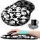 BEOTIWAD Mouse Pad with Wrist Support Gel Cute Panda Pattern Design Ergonomic Gaming Mousepad with Wrist Rest for Laptop Computer Home Office Working Mouse Mat A Cute Coffee Pad
