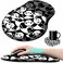 BEOTIWAD Mouse Pad with Wrist Support Gel Cute Panda Pattern Design Ergonomic Gaming Mousepad with Wrist Rest for Laptop Computer Home Office Working Mouse Mat A Cute Coffee Pad