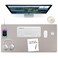 Firelison Wireless Charging Mouse Pad 2 in 1 Leather Multifunctional Office Desk Pad with NonSlip Rubber Base Waterproof Desk pad for ComputersOfficeWorkHomeDecor 32 x 16Grey L