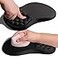 Armanza Ergonomic Joint Wrist Support Mouse Pad with Memory Foam Cushion Massage Bump Carpal Tunnel Pain Relief Mousepad Slope Design for Wrist Rest 118x79 in Black