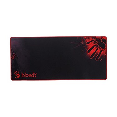 Bloody Extended Gaming and Esports Mouse Pad Waterproof Smooth Surface AntiSlip Rubber Base 27 Length Medium Size Black Smooth Frictionless Absolute Precision Stitched Edges