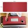 ZORESYN XL Large Mouse Pads 354x158 PU Leather Large Gaming Mousepad Desk Mat Nonslip Base and Waterproof Desktop Keyboard Extended Mouse Mat Red XLarge