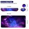 Yunoble Large Mouse Pad and Keyboard Wrist Rest Desk Pad for Keyboard and Mouse 4in1 Large Gaming Mouse Pad with Wrist Support Desk Mat for Home Office Study GameGalaxy Fluid