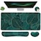 Yunoble Ergonomic Large Mouse Pad and Keyboard Wrist Rest Desk Pad for Keyboard and Mouse 4in1 Large Gaming Mouse Pad with Wrist Support for Home Office Study GameGreen Leaves