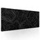 aportt Topographic Contour Black Gaming Mouse Pad XL Topo Geographic Map Lines Extended Large Mouse Pad Big Desk Mat NonSlip Rubber Base Stitched Edge Long Keyboard Playmat for Desk Computer315118 in