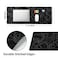 aportt Topographic Contour Black Gaming Mouse Pad XL Topo Geographic Map Lines Extended Large Mouse Pad Big Desk Mat NonSlip Rubber Base Stitched Edge Long Keyboard Playmat for Desk Computer315118 in