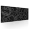 aportt Topographic Contour Black Gaming Mouse Pad XL Topo Geographic Map Lines Extended Large Mouse Pad Big Desk Mat NonSlip Rubber Base Stitched Edge Long Keyboard Playmat for Desk Computer315118 in