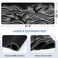DIGSOM Gaming Mouse Pad Large 315 x 118 in Black and White with Stitching Edges NonSlip Rubber Base Large Mouse Mat and Keyboard Pad Sea Wave