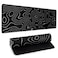 Llzdeuan Large Topographic Map Gaming Mouse Pad for Desk Black Desk Pad with NonSlip Rubber Base Stitched Edge Desk Organizers and Accessories Desk Decor