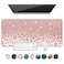 Auhoahsil Large Mouse Pad XXL Desk Pad Extened 35 x 15 NonSlip Rubber Base Stitched Edges Superior Surface Waterproof Keyboard Mat Large Mousepad for Gamer Office Home Pink Gold Leopard