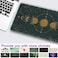 DCJJM Dark Academia Mousepad Forest Green XXL Desk Mat Gold Moon Phases Large Extended Mouse Pad Gaming Laptop Keyboard and Mouse Mat Desk Pad NonSlip Rubber Base with Stitched Edges 315x1575 in