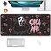 XCDZLNDL Call Me Mouse Pad Ghostface Desk PatMouse Mat Large Desk Mat for DesktopStitched Edges NonSlip Waterproof Rubber Base Mous Mat for Office Computer Keyboard Laptop and Home275X118 in