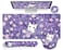 LIMKRIAN Purple Mouse Pad Large Desk Mat Set Kawaii Cat Computer Mouse Pad with Wrist Rest Keyboard Wrist Support XXL Mousepad Cup Coaster Set Cute Purple Office Desk Accessories Cat Decor Supplies