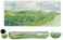 ToLuLu Extended Gaming Mouse Pad Memory Foam Ergonomic Keyboard Mouse Wrist Rest Support Set Large Desk Mat with Stitched Edges NonSlip Base Mousepad for Home Office Game and Study Green Theme
