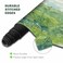 ToLuLu Extended Gaming Mouse Pad Memory Foam Ergonomic Keyboard Mouse Wrist Rest Support Set Large Desk Mat with Stitched Edges NonSlip Base Mousepad for Home Office Game and Study Green Theme