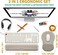 Hokafenle 2 in 1 Ergonomic Mouse Pad Wrist Support Wrist Rest for Computer Keyboard Set with Relieve Carpal Tunnel Pain Massage Bulge and Full Memory Gel Design 2In1 Set Apricot