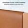 Aothia DoubleSided Desk Pad 378x17 Leather Desk Mat Eco Cork Desk Pad ProtectorLarge Mouse PadWaterproof Desk Blotter for OfficeHomeBrown