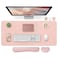 Bloss Large Desk Pad and Keyboard Wrist Rest Large Mouse Pad Keyboard PadMouse Wrist Support NonSlip Desk Mat Protector for Office Home 354157 InchesPink
