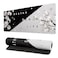 Brecoy Extended Gaming Mouse Pad Large Gaming Mouse Waterproof with Stitched Edges NonSlip Desktop Pad for Home and Office Level Up Your 315x118 Inch Black and White Life