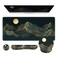 iCasso Large Mouse Pad 4in1 XXL Mousepad Keyboard Wrist RestMouse Wrist RestCoaster Set with Ergonomic Design for ComputerCyanMountain
