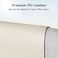 Aothia Leather Desk Pad Protector Large Mouse Pad Office Mat NonSlip PU Leather Blotter Laptop Desk Pad Waterproof Writing Pad for Office and Home Beige 38 x 137