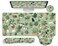 LIMKRIAN Cat Mouse Pad XXL Desk Mat Set Green Ergonomic Mouse Pad with Wrist Rest Large Gaming Mousepad Wrist Support Keyboard Mat Cup Coaster Set Cute Office Desk Decor Accessories