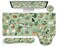 LIMKRIAN Cat Mouse Pad XXL Desk Mat Set Green Ergonomic Mouse Pad with Wrist Rest Large Gaming Mousepad Wrist Support Keyboard Mat Cup Coaster Set Cute Office Desk Decor Accessories