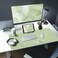 Bloss Leather Desk Mat and Keyboard Wrist Rest Large Mouse Pad Keyboard PadMouse Wrist Support NonSlip Desk Mat Protector for St Patricks Day315157 Inches Green