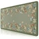 HAOCOO Dark Green Floral Desk Mat Desk Mat for Keyboard and Mouse XL Mouse Pad with NonSlip Rubber Base Waterproof Computer Mats for Desktop Long Mouse Pad for Gaming Women Office