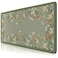 HAOCOO Dark Green Floral Desk Mat Desk Mat for Keyboard and Mouse XL Mouse Pad with NonSlip Rubber Base Waterproof Computer Mats for Desktop Long Mouse Pad for Gaming Women Office