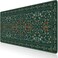 iCasso Desk Mat for Keyboard and Mouse Large Mouse Pad Desk Pad Mat AntiSlip Big Mousepad with Stitched Edges for Computer DesktopDeep Green
