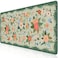 HAOCOO Cute Green Desk Mat Floral Keyboard Mouse Pad for OfficeSchoolHome Waterproof Large Desktop Mat NonSlip Cubicle Decor with Stitched Edge Desk Pad Protector Girly Supplies